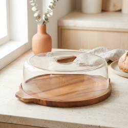 Cake Serving Platter with Lid